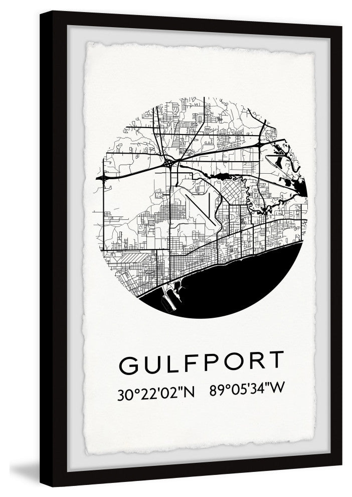 "Gulfport" Framed Painting Print, 24x36