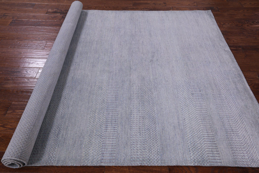 Savannah Grass Handmade Wool and Silk Rug 6' 1" X 9' 2" Q11408