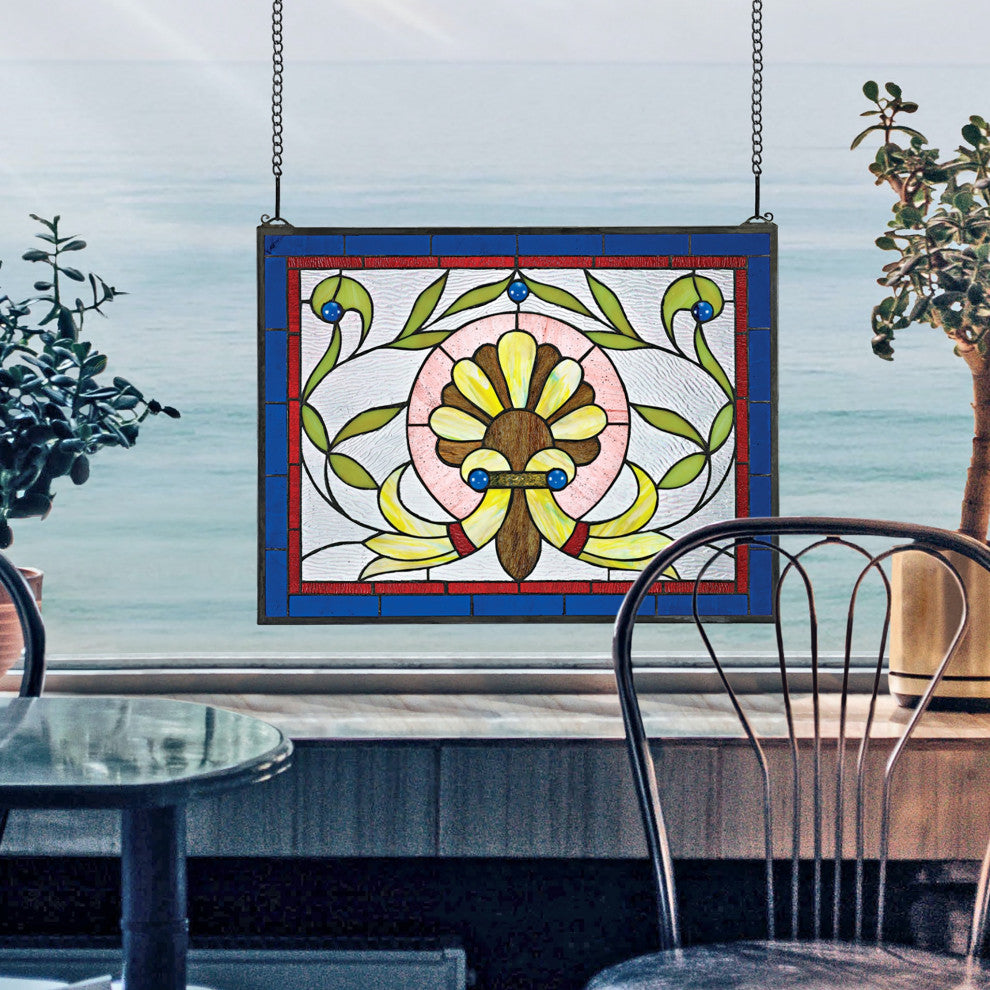 Prairie Flower Stained Glass Window