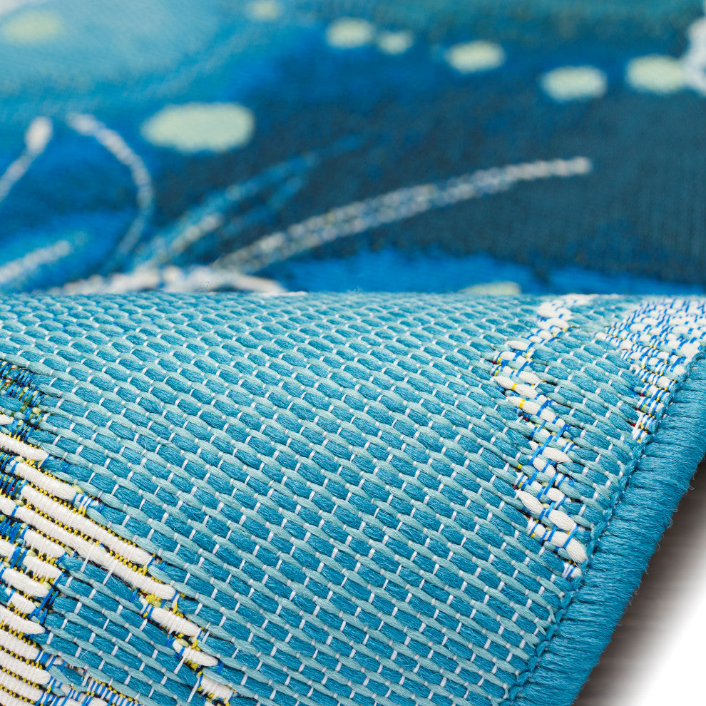 Esencia Jelly Fish Indoor/Outdoor Mat Bloom 1'11"x4'11"