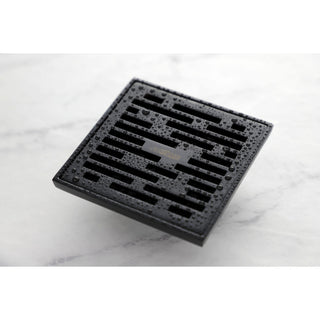 Kingston Brass BSF6310 Watercourse 4"W Transit Square Shower - Matte Black