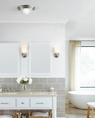 Generation Lighting 75434EN3 Nash 12"W LED Flush Mount Bowl - Bronze