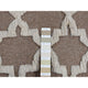 Beaver Brown Pure Wool Hand Knotted Mixed Kilim and Piled Design Rug 5'x7'