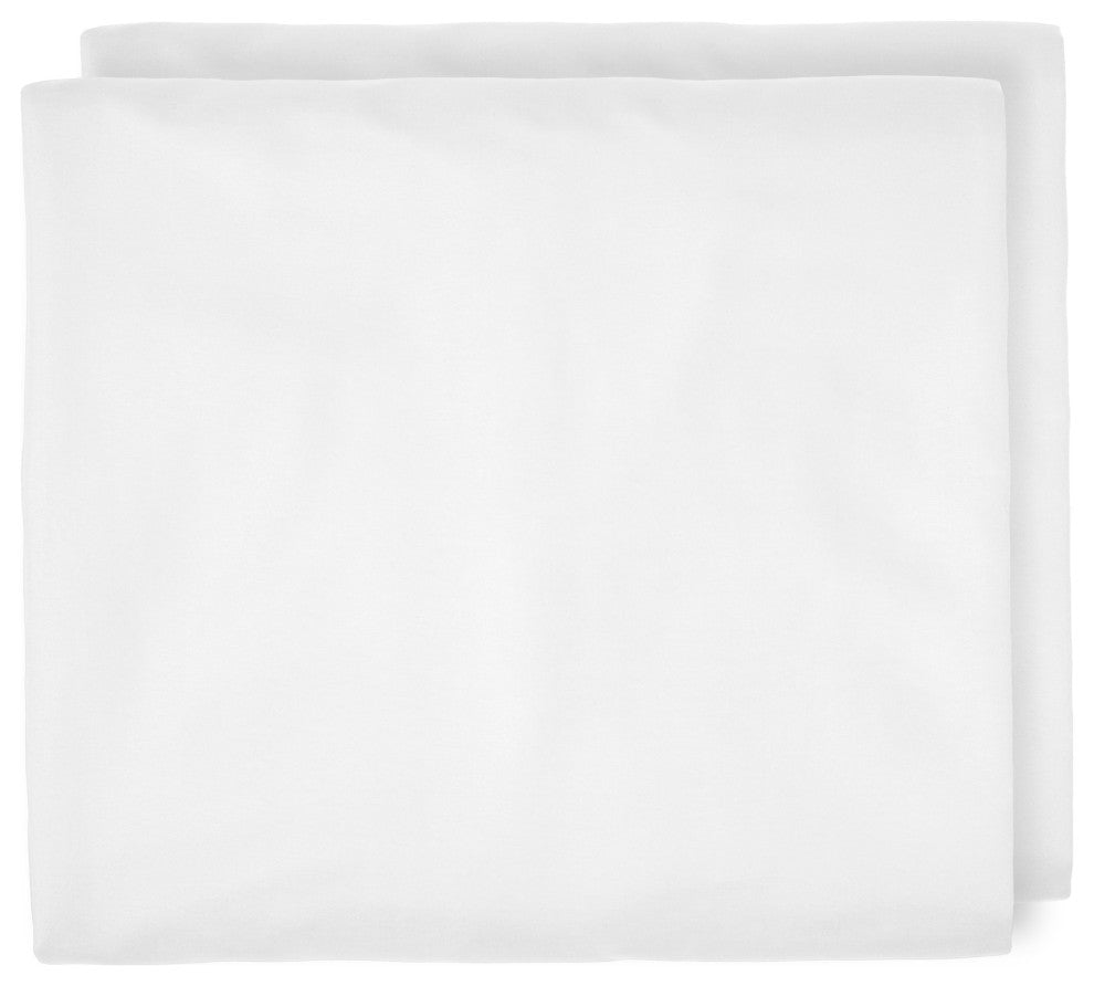 Bare Home Microfiber Fitted Sheets - Set of 2, Cool White, Split Queen
