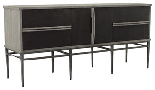 Hewitt 34.75" 2-Door Server With Drawers, Gray