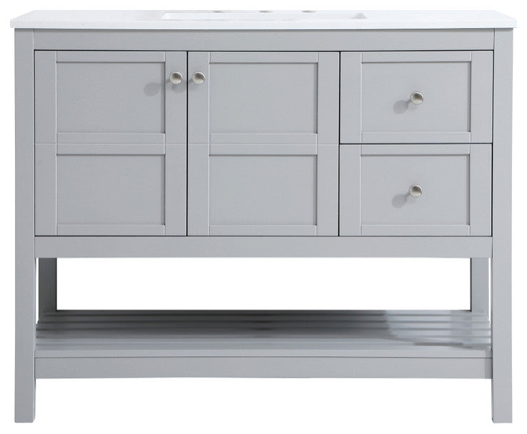 Tucker Grey 42" Single Sink Bathroom Vanity