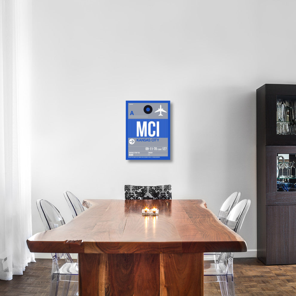 "MCI Kansas City Luggage Tag 2" Fine Art Print