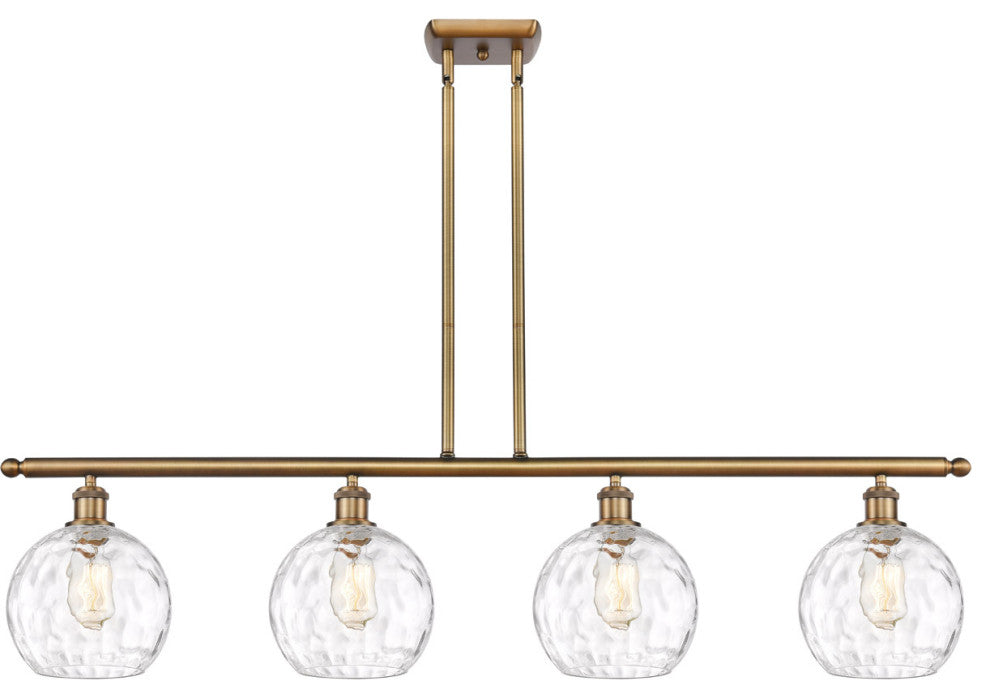 Innovations 516-4I-BB-G1215-8 4 Light Island Light, Brushed Brass