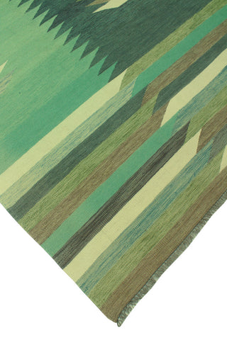 Winchester Kilim Edith Light Green/Gray Rug, 8'10x11'8