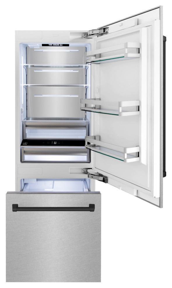Refrigerator With Internal Water and Ice Dispenser, Durasnow RBIVZ-SN-30-MB
