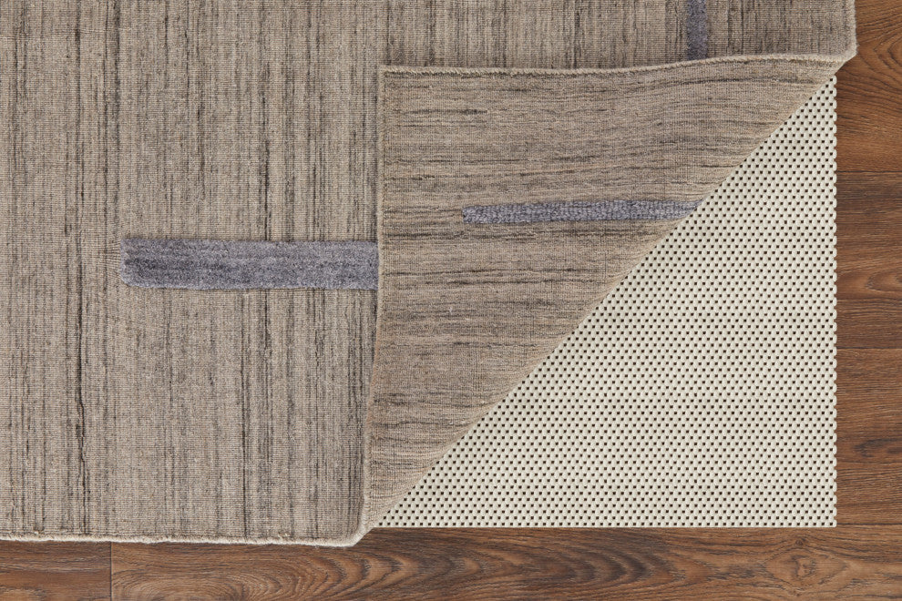 Longridge T8002 Modern/Casual/Scandinavian Area Rug, Ivory/Blue, 8'x10'