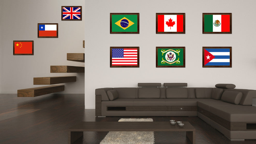 US Army Retired Military Flag Canvas Print, 21" x 30"