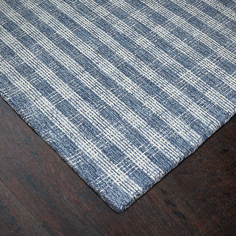 Dynamic Rugs Sonoma 2531 Solid Color Rug, Blue, 2'2"x7'7" Runner