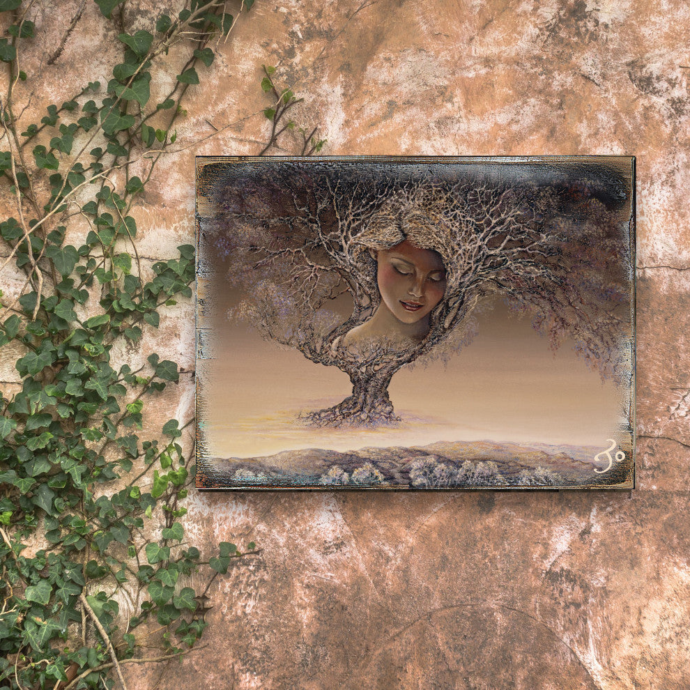 Mother Nature Wall and Table Top Wooden Decor, 18x12