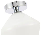 Elegant Lighting LD2255 Gene 8"W Semi-flush Ceiling Fixture - Black