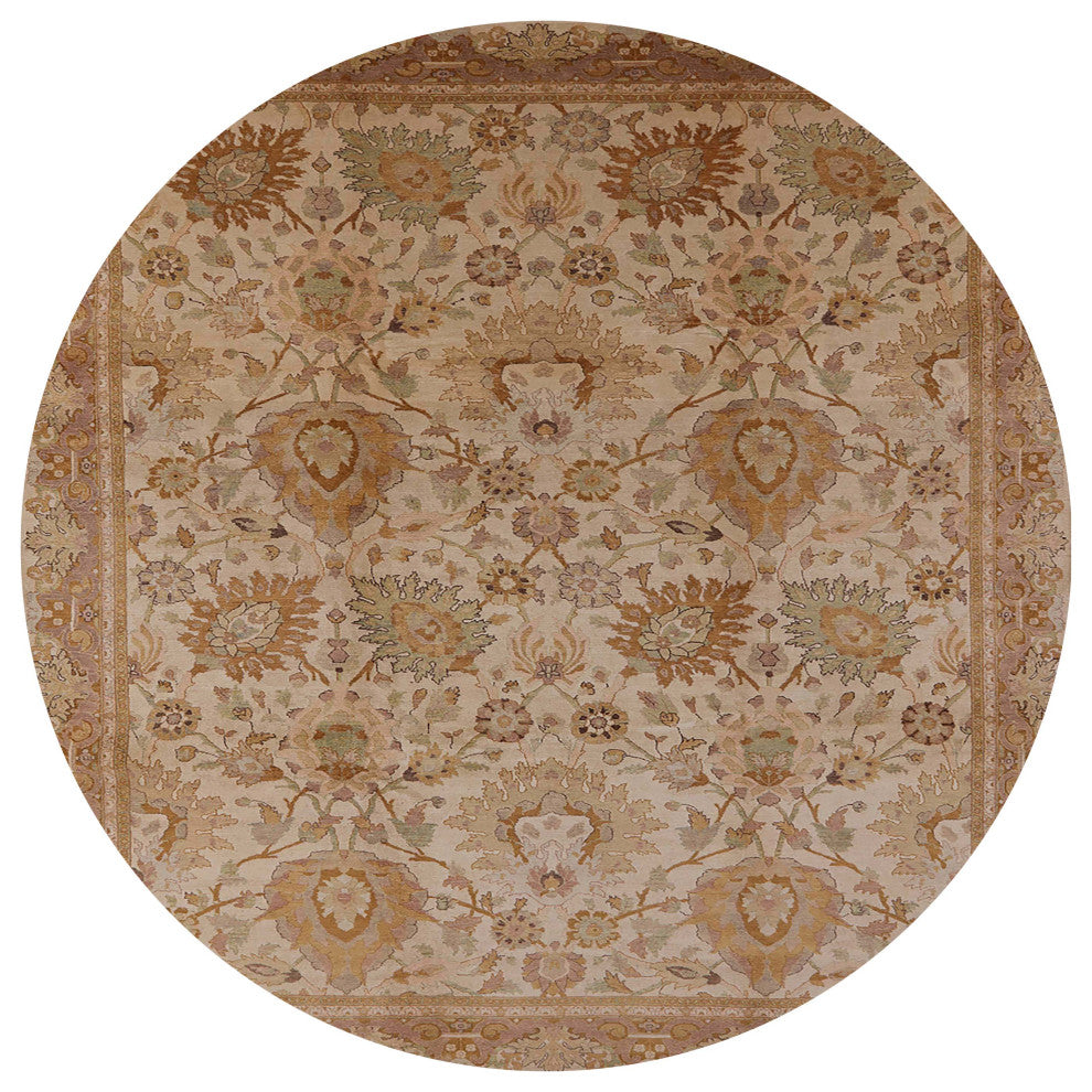 Ahgly Company Indoor Round Mid-Century Modern Area Rugs, 6' Round