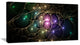 Myriad of Colored Space Circles, Abstract Canvas Art Print, 40x20