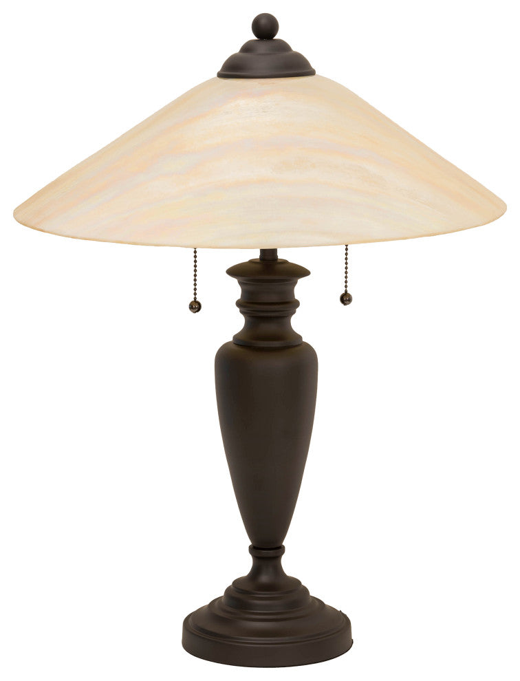 18"H Beige Iridescent Table Lamp