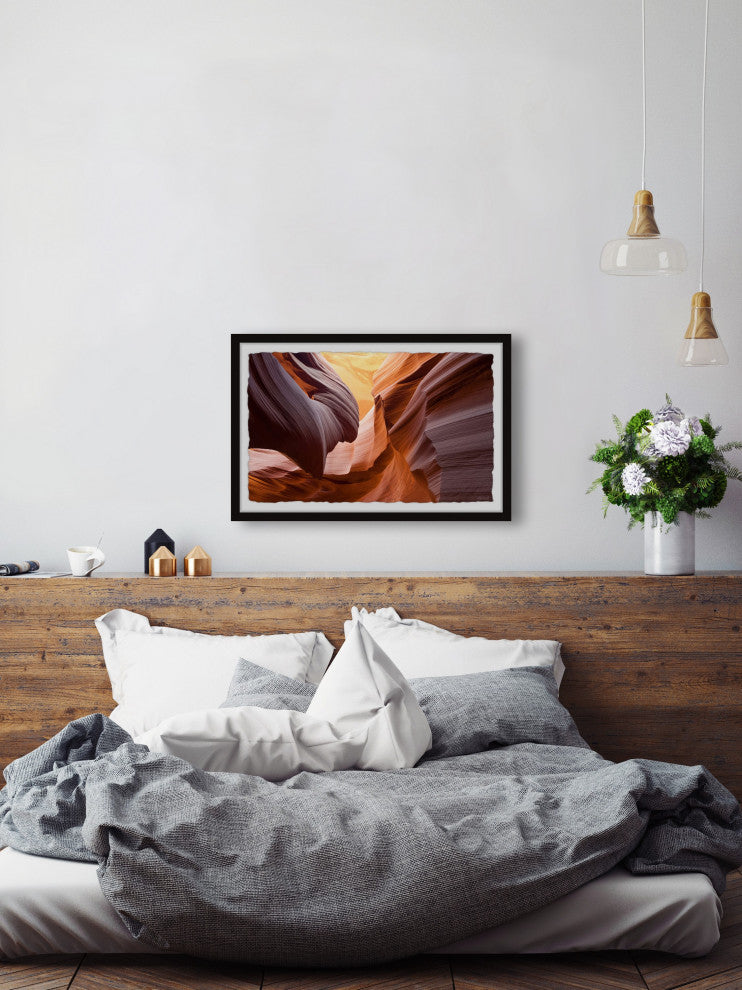"Rock Layers" Framed Painting Print, 24x16