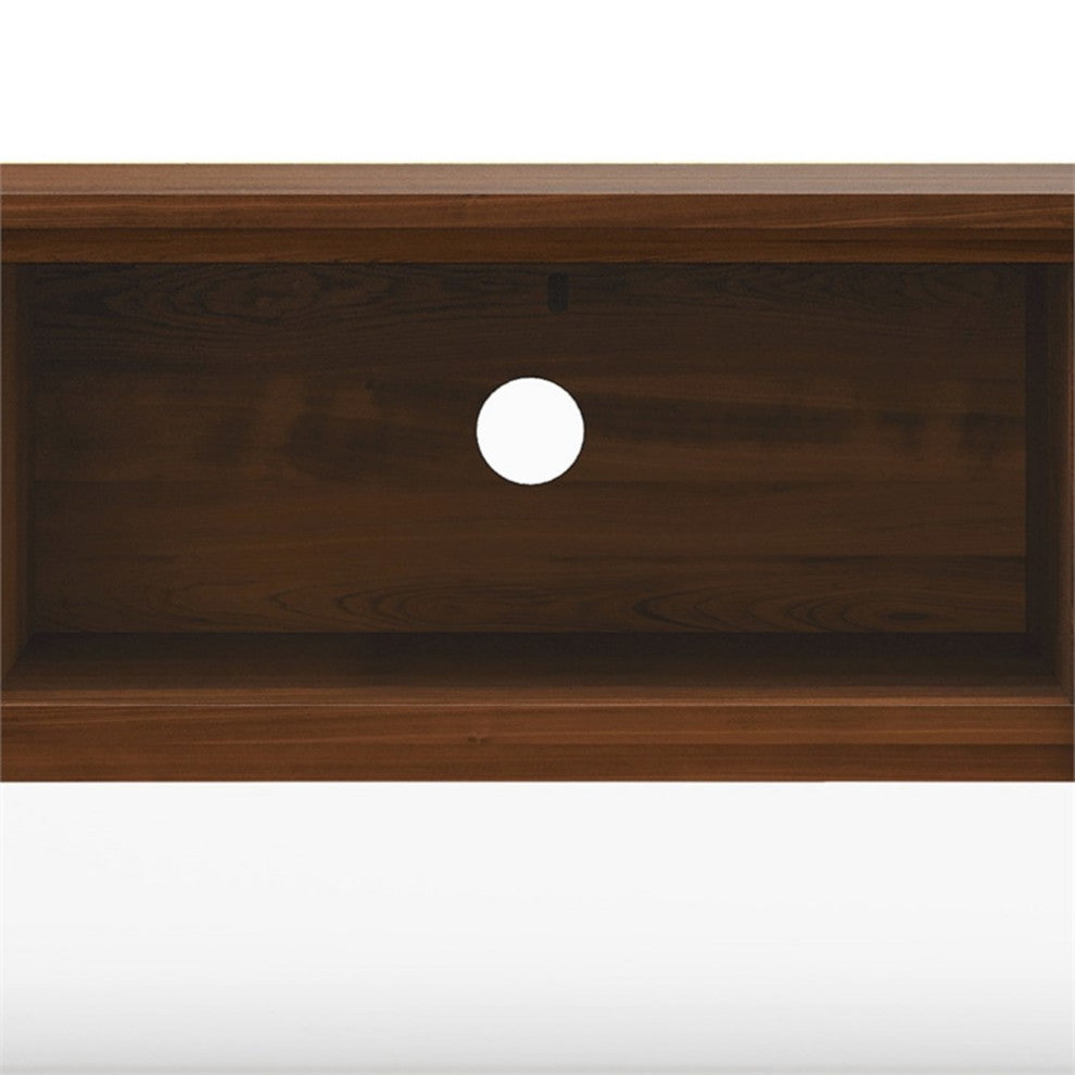 Lowry 72" WD Modern Industrial TV Media Stand in Walnut For TVs upto 80 inches