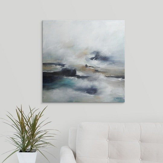 "High Tide Wave II" Canvas Art, 24"x24"x1.25"