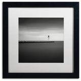 'Erieau 1' Matted Framed Canvas Art by Dave MacVicar