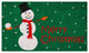 Christmas Snowman Doormat
