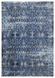 Panache PN6964 Dark Blue Scroll Work Area Rug, Rectangular 3'3"x5'3"
