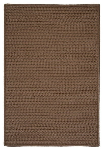 Simply Home Solid H286 Cashew Indoor/Outdoor Area Rug, Rectangular 2'x10'