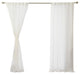 Abelia Belgian Flax Linen Curtain, Ivory, 108"