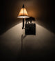 8W Black Bear Swing Arm Wall Sconce