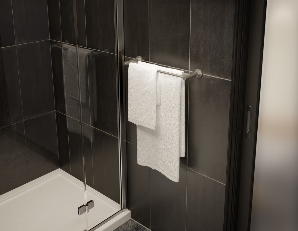 Dia Double Towel Bar, Satin Nickel
