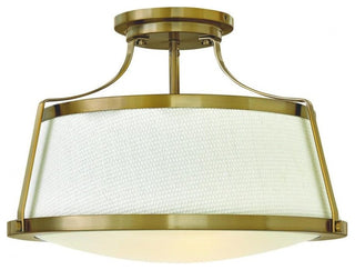 Hinkley Charlotte Three Light Semi-Flush Mount 3522BC