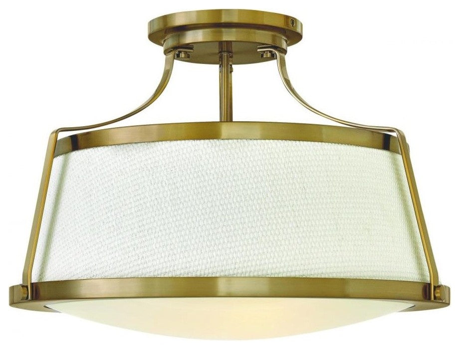 Hinkley Charlotte Three Light Semi-Flush Mount 3522BC