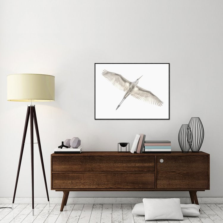 "Fly" Framed Canvas Giclee by Keren Or, 41x31"