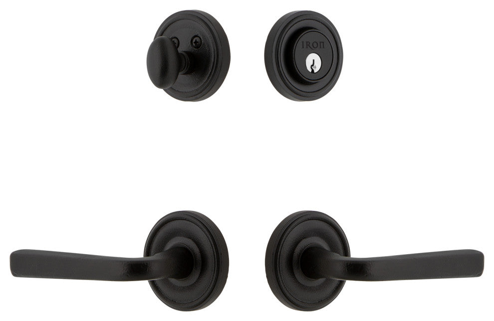 Ageless Iron Loch Rosette Combo Pack Lance Lever, Black Iron