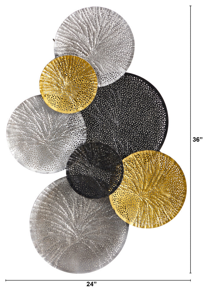3' x 2' Layered Metal Wall Art Decor