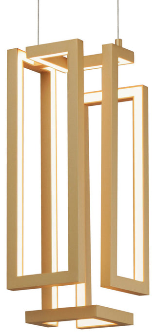 ET2 E21261 Penrose 7"W LED Abstract Mini Pendant - Gold