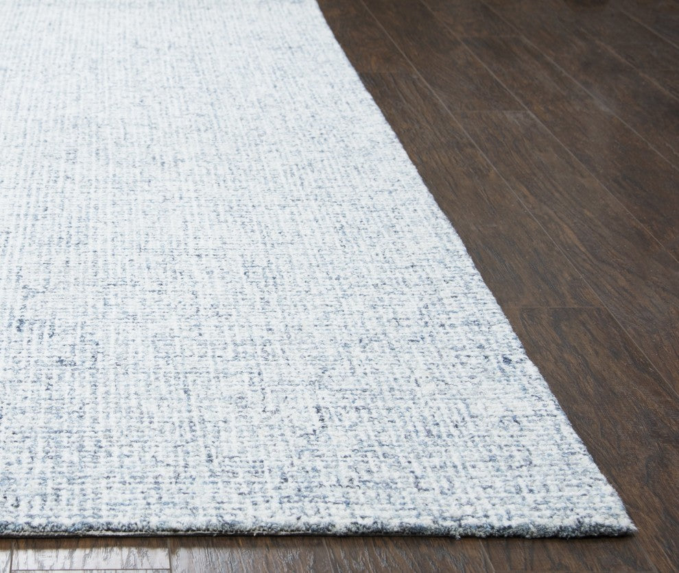 Rizzy Home Brindleton BR359A Blue Solid Area Rug, Rectangular 12'x15'