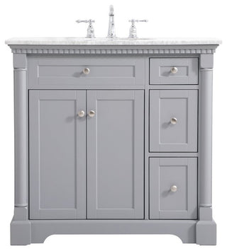Home Living 36" Single Bathroom Vanity, Gray