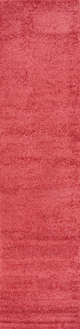 Haze Solid Low-Pile Red 2 ft. x 16 ft. Runner Rug