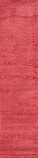 Haze Solid Low-Pile Red 2 ft. x 16 ft. Runner Rug