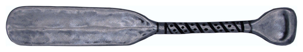 Wrapped Handle Canoe Paddle Cabinet Pull, Pewter