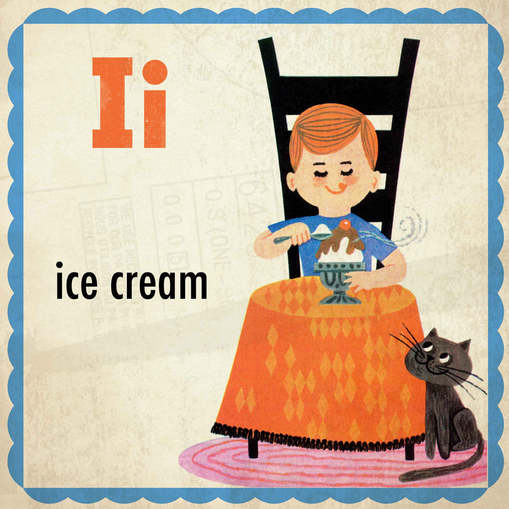 "Ice Cream" Painting Print on Canvas by Curtis