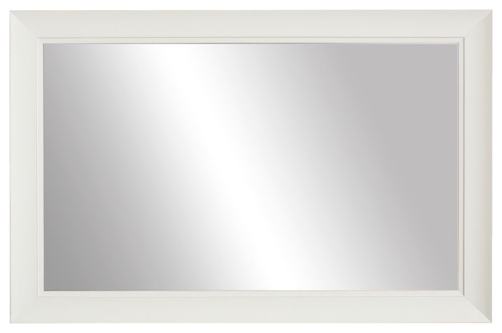 Blanco White Framed Wall Mirror, 30"x40"