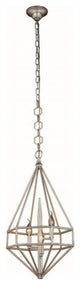 Elegant Lighting Marquis Collection Pendant, Vintage Silver Leaf