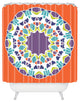 Karen Harris Mod Medallion Mulberry Shower Curtain