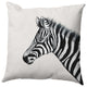 Zebra Outdoor Pillow, Ivory, 14"x20"