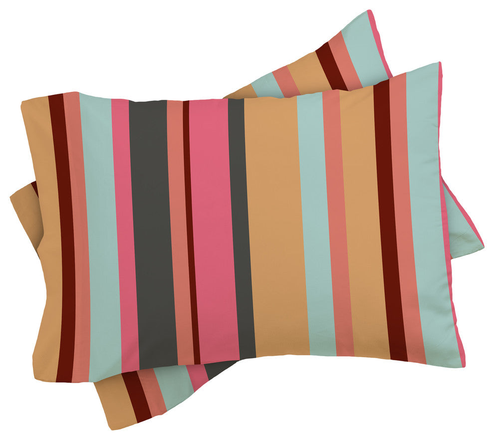 Natalie Baca Baja Mexicali Stripe Duvet Cover Set, Queen