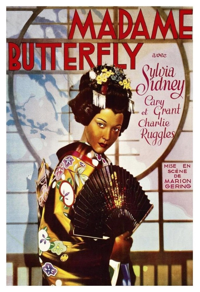 "Vintage Film Posters: Madame Butterfly" Digital Paper Print, 14"x20"